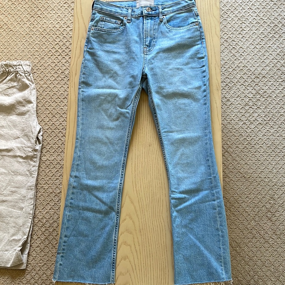 Everlane Kick Flare Light Blue Denim